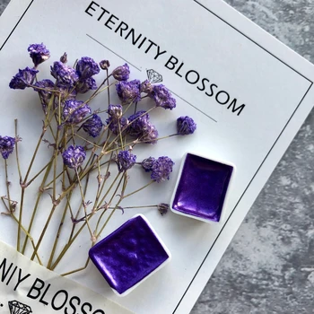 Handmade Limited Edition Watercolor Pearlescent Pigment Quinacidone Purple Water Color Aquarelle Diy Paint Half Pans Acuarela
Handmade Limited Edition Watercolor Pearlescent Pigment Quinacidone Purple Water Color Aquarelle Diy Paint Half Pans Acuarela