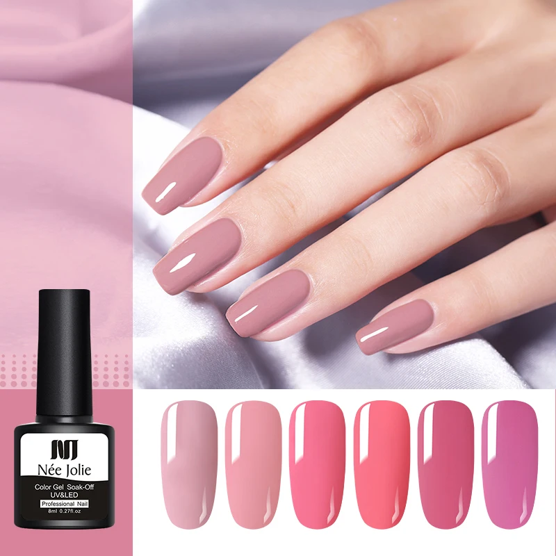 NEE JOLIE 8ml Pink Series Gel Polish Pure Nail Color Permanent Soak Off UV Gel Varnish One-shot Color Nail Art Design Gel Polish
NEE JOLIE 8ml Pink Series Gel Polish Pure Nail Color Permanent Soak Off UV Gel Varnish One-shot Color Nail Art Design Gel Polish