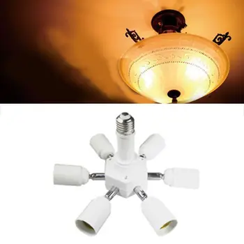 E26 E27 7 in 1 LED Light Bulbs Socket Adapter Splitter, Standard Lamp Holder Base Converter for Home Commercial Lighting
E26 E27 7 in 1 LED Light Bulbs Socket Adapter Splitter, Standard Lamp Holder Base Converter for Home Commercial Lighting