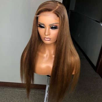 33# Brown Blonde Colored Sliky Straight Synthetic Pre Plucked Lace Front Wigs For Black Women Brazilian Daily Wig
33# Brown Blonde Colored Sliky Straight Synthetic Pre Plucked Lace Front Wigs For Black Women Brazilian Daily Wig