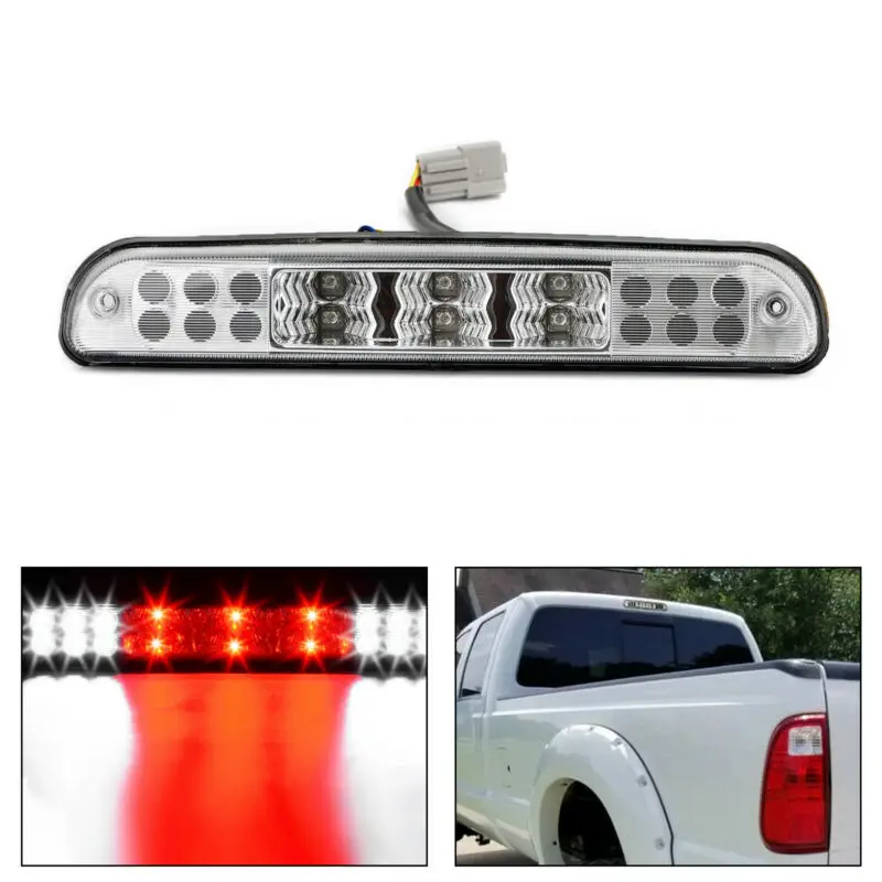 Clear LED Rear 3rd Third Brake Light Colorfast Cargo Lamp Anti-rust Car Accessory For Ford F-250 F-350 1999-2016
Clear LED Rear 3rd Third Brake Light Colorfast Cargo Lamp Anti-rust Car Accessory For Ford F-250 F-350 1999-2016