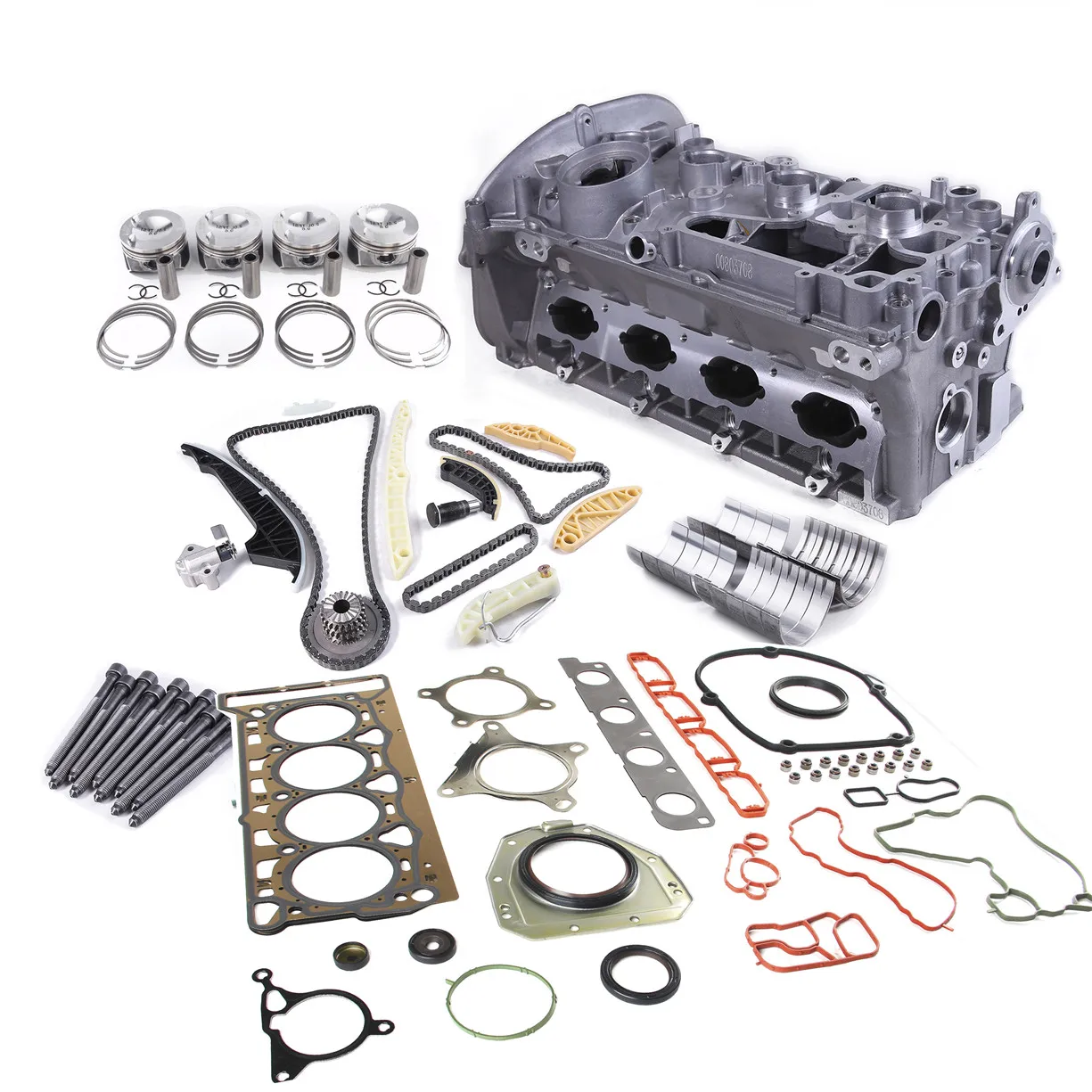 EA888 Gen2 2.0T Engine Overhaul Rebuilding Kit & Piston 21mm Timing Set &Cylinder Head Fit for VW Golf Passat AUDI A4 A5
EA888 Gen2 2.0T Engine Overhaul Rebuilding Kit & Piston 21mm Timing Set &Cylinder Head Fit for VW Golf Passat AUDI A4 A5