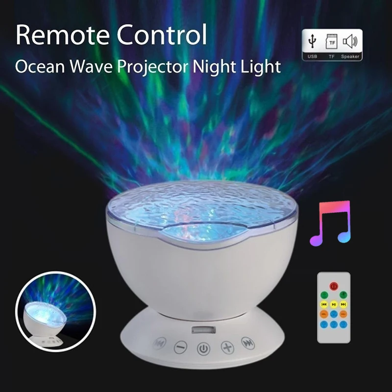 Novelty Ocean Wave Projector LED Night Light With USB Remote Control Built In Music Player Star Bedroom Decoration for Kids
Novelty Ocean Wave Projector LED Night Light With USB Remote Control Built In Music Player Star Bedroom Decoration for Kids