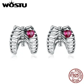 WOSTU Rib Ear Studs Earrings Real 925 Sterling Silver Red Enamel Stud Earrings For Women Wedding Jewelry ECE970
WOSTU Rib Ear Studs Earrings Real 925 Sterling Silver Red Enamel Stud Earrings For Women Wedding Jewelry ECE970