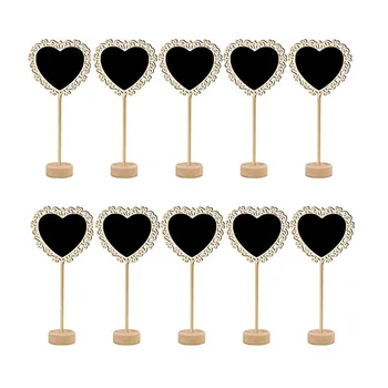 10PCS Wooden Love Hearts Blackboard Wedding Table Decor Number Menu Holder Photo Booth Party Decorations Chalkboard Stand Signs
10PCS Wooden Love Hearts Blackboard Wedding Table Decor Number Menu Holder Photo Booth Party Decorations Chalkboard Stand Signs