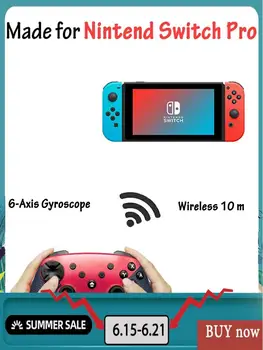 For Nintend Switch Pro NS-Switch Pro Game Console Gamepad Wireless Bluetooth Gamepad Game Joystick Controller with 6-Axis Handle
For Nintend Switch Pro NS-Switch Pro Game Console Gamepad Wireless Bluetooth Gamepad Game Joystick Controller with 6-Axis Handle