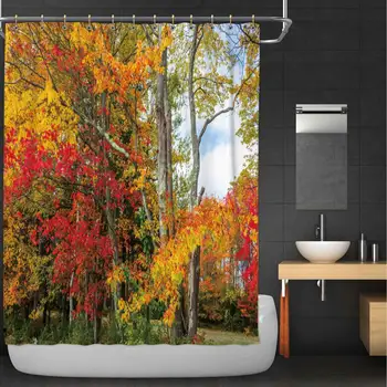 Autumn Foliage Fabric Shower Curtain,156342 for Bathroom Decor,84''W x 72''H
Autumn Foliage Fabric Shower Curtain,156342 for Bathroom Decor,84''W x 72''H