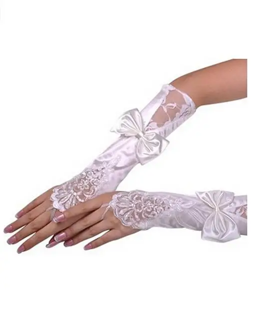 New Arrival White And Ivory Lace Wedding Bridal Gloves 2020 Beaded Sequined Fingerless High Quality Gloves Bride With Bow
New Arrival White And Ivory Lace Wedding Bridal Gloves 2020 Beaded Sequined Fingerless High Quality Gloves Bride With Bow