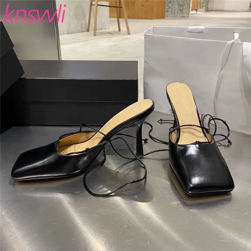Thin Heels Runway Party Shoes Woman Square Toe Ankle Cross Tied Designer Brand Slingbacks Ladies High Heel Leather Women Pumps
Thin Heels Runway Party Shoes Woman Square Toe Ankle Cross Tied Designer Brand Slingbacks Ladies High Heel Leather Women Pumps