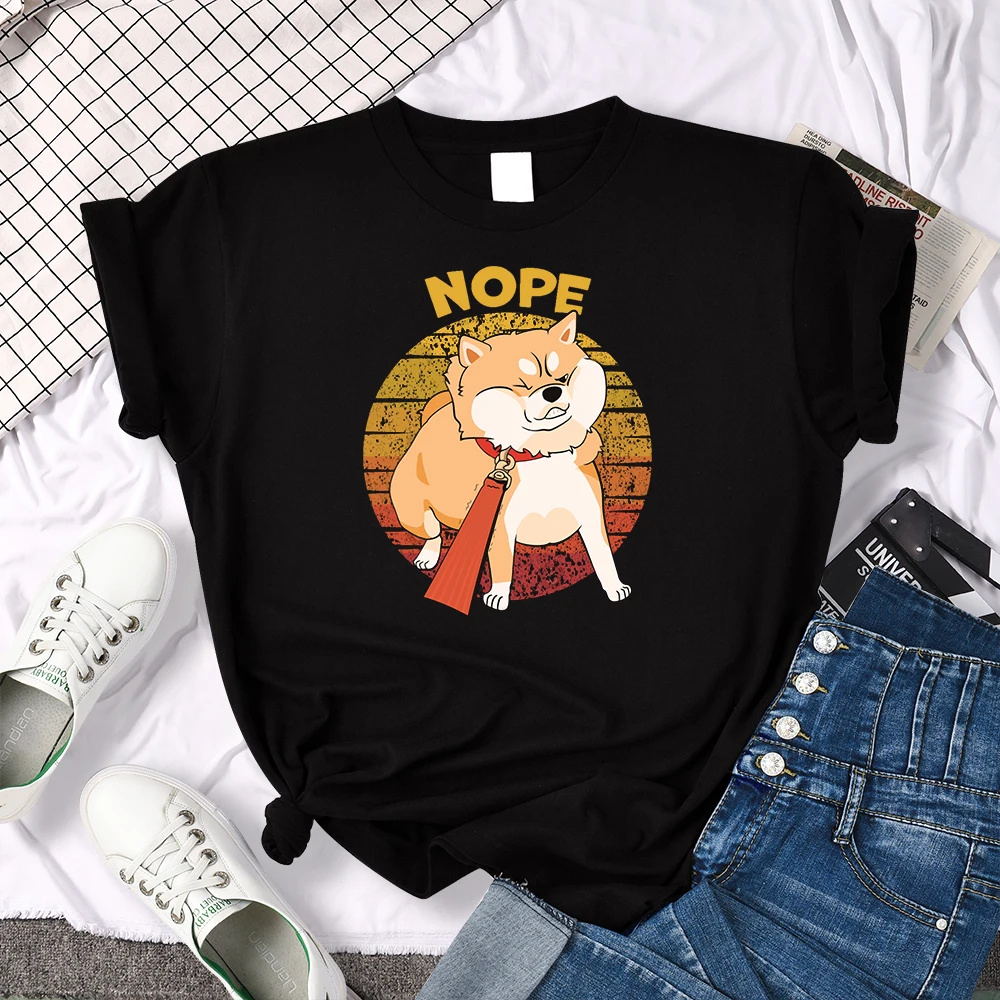 Kawaii Shiba Inu NOPE Cute Dog Print Female T Shirt Summer Oversized Tshirt Street Fit Tops tee Cartoon Oversize Womens T-Shirts
Kawaii Shiba Inu NOPE Cute Dog Print Female T Shirt Summer Oversized Tshirt Street Fit Tops tee Cartoon Oversize Womens T-Shirts