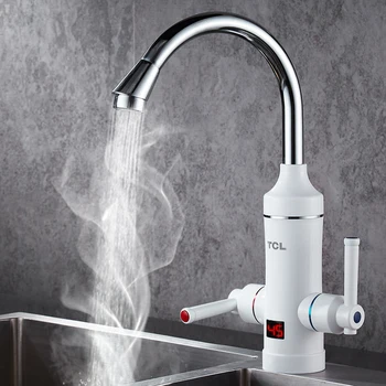 Kitchen Faucet LED Display Instrument Kitchen Speed Faucet Heating Tap Double Handle Rotatable Instant Water Heater Water-tap
Kitchen Faucet LED Display Instrument Kitchen Speed Faucet Heating Tap Double Handle Rotatable Instant Water Heater Water-tap