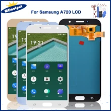 Écran tactile LCD Super AMOLED de 5.7 pouces, pour Samsung Galaxy A7 2017 A720 A720F/DS A720S=