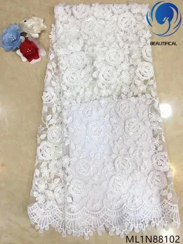 Beautifical nigerian lace fabrics 2019 New design embroidery net lace fabric for wedding 5yards/lot french lace sequins ML1N881
Beautifical nigerian lace fabrics 2019 New design embroidery net lace fabric for wedding 5yards/lot french lace sequins ML1N881