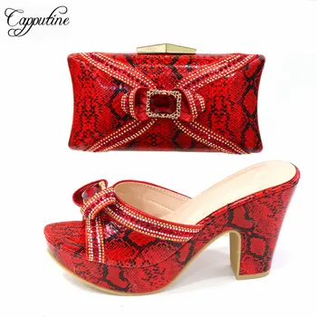 Red African Lady High Heel Sandal Shoes Matching With Purse Handbag Set CR2133 Heel Height 10cm
Red African Lady High Heel Sandal Shoes Matching With Purse Handbag Set CR2133 Heel Height 10cm