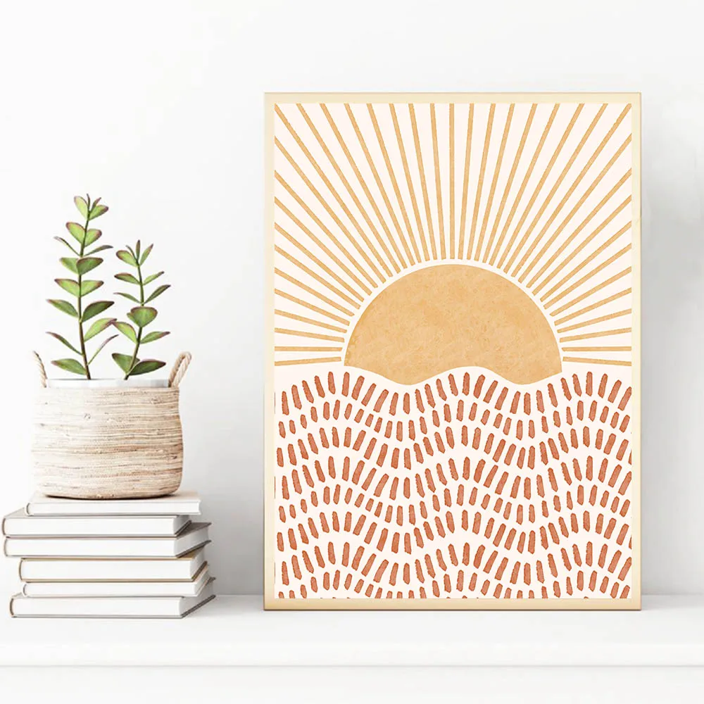 Boho Poster Sun Abstract Line Painting Mid Century Canvas Print Minimalist Posters Wall Modern Art Picture For Living Room Decor
Boho Poster Sun Abstract Line Painting Mid Century Canvas Print Minimalist Posters Wall Modern Art Picture For Living Room Decor