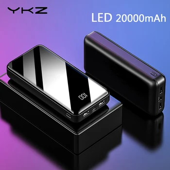 YKZ Power Bank LED Digital Display 20000mAh Portable Charging Powerbank Charging External Battery Charger For iPhone Xiaomi Mi
YKZ Power Bank LED Digital Display 20000mAh Portable Charging Powerbank Charging External Battery Charger For iPhone Xiaomi Mi