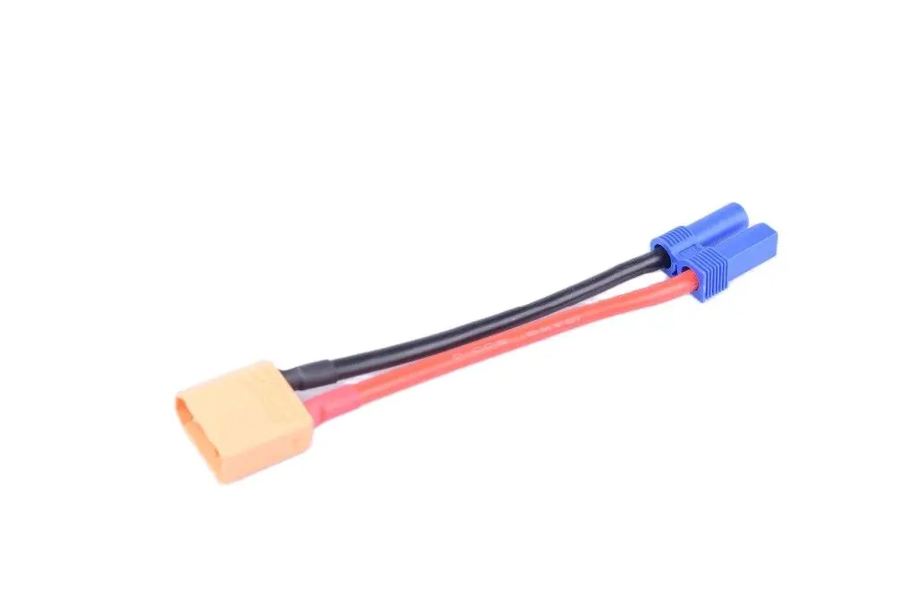 

Pack of 2 XT90 Male to EC5 female Conversion Adapter for RC ESC LiPo Battery
