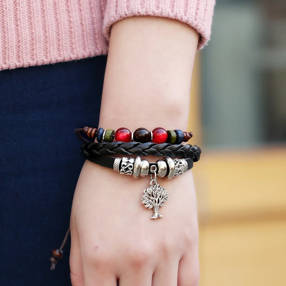 2019 New Beaded Leather Bracelet Christmas Tree Cowhide Bracelet Charm Bracelets for Women Fashion Jewelry Accessories
2019 New Beaded Leather Bracelet Christmas Tree Cowhide Bracelet Charm Bracelets for Women Fashion Jewelry Accessories