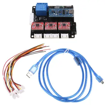 GRBL Laser Controller Board CNC USB 3 Axis Stepper Motor Driver Controller Board
GRBL Laser Controller Board CNC USB 3 Axis Stepper Motor Driver Controller Board