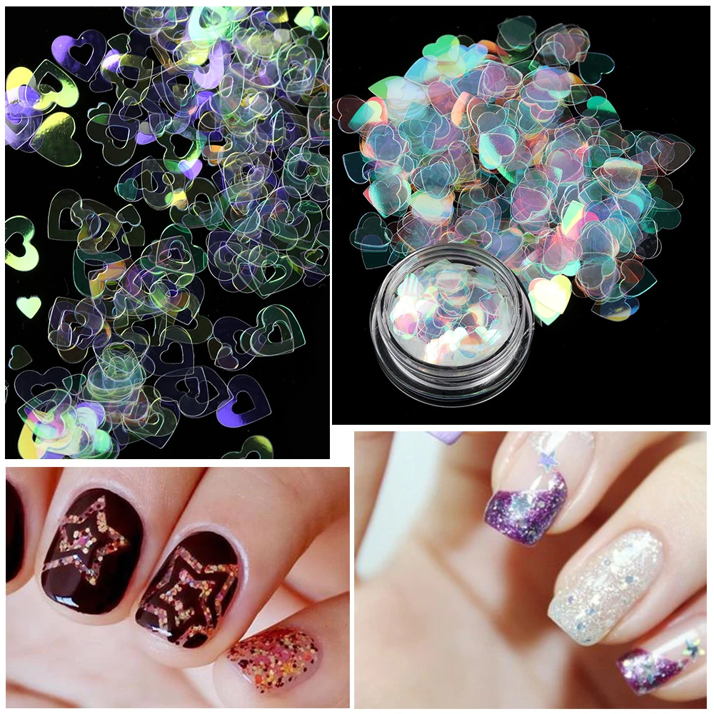 1Bottle DIY Glitter AB Holographic Ultra Thin Multi-Shape Sequins Slider Star Moon Heart Round Flakes Manicure Nail Art Decor
1Bottle DIY Glitter AB Holographic Ultra Thin Multi-Shape Sequins Slider Star Moon Heart Round Flakes Manicure Nail Art Decor
