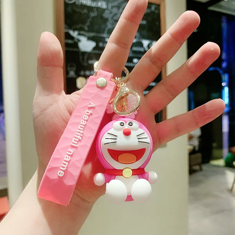 

New Cartoon Doraemon Keychains Creative Anime Cat Doraemon Key Chain Pendant For Children Bag Keyring Gifts Lovers Bag Pendant C