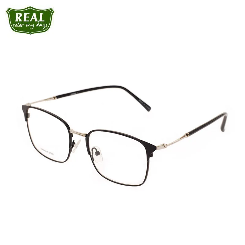 REAL Classic man metal optical Frame square eyeglass Myopic metal spectacle frame
REAL Classic man metal optical Frame square eyeglass Myopic metal spectacle frame