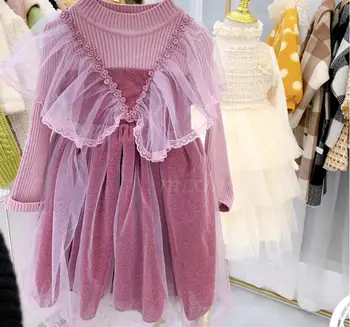 2019 New Children Baby Knitting Lace Sparkle Mesh Dresses , Girls Princess Fashion Boutique Clothes 5 pcs/lot, Wholesale
2019 New Children Baby Knitting Lace Sparkle Mesh Dresses , Girls Princess Fashion Boutique Clothes 5 pcs/lot, Wholesale