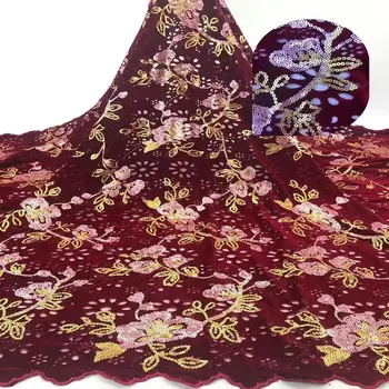 FolaSade New Arrival Velvet Lace Fabrics With Sequins Embroidered African Nigerian Tulle Mesh Lace Fabric for Wedding Wo253
FolaSade New Arrival Velvet Lace Fabrics With Sequins Embroidered African Nigerian Tulle Mesh Lace Fabric for Wedding Wo253