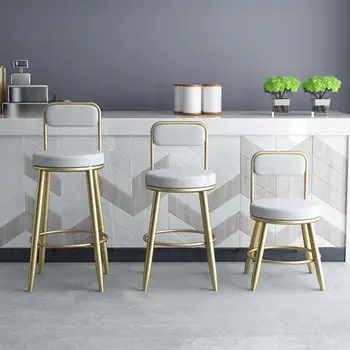 Nordic home net red bar stool back bar chair modern light luxury golden high stool front desk cash register high stool
Nordic home net red bar stool back bar chair modern light luxury golden high stool front desk cash register high stool