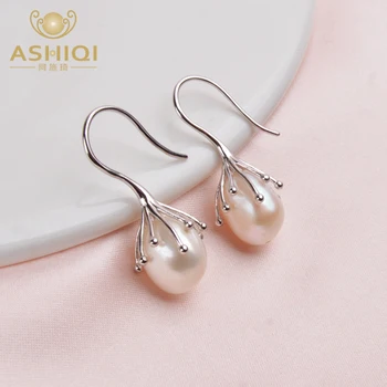 ASHIQI Natural Baroque Pearl Earrings 925 Sterling Silver Drop Earrings For Women Luxury 10-11mm Fresh Water Pearl Jewelry
ASHIQI Natural Baroque Pearl Earrings 925 Sterling Silver Drop Earrings For Women Luxury 10-11mm Fresh Water Pearl Jewelry