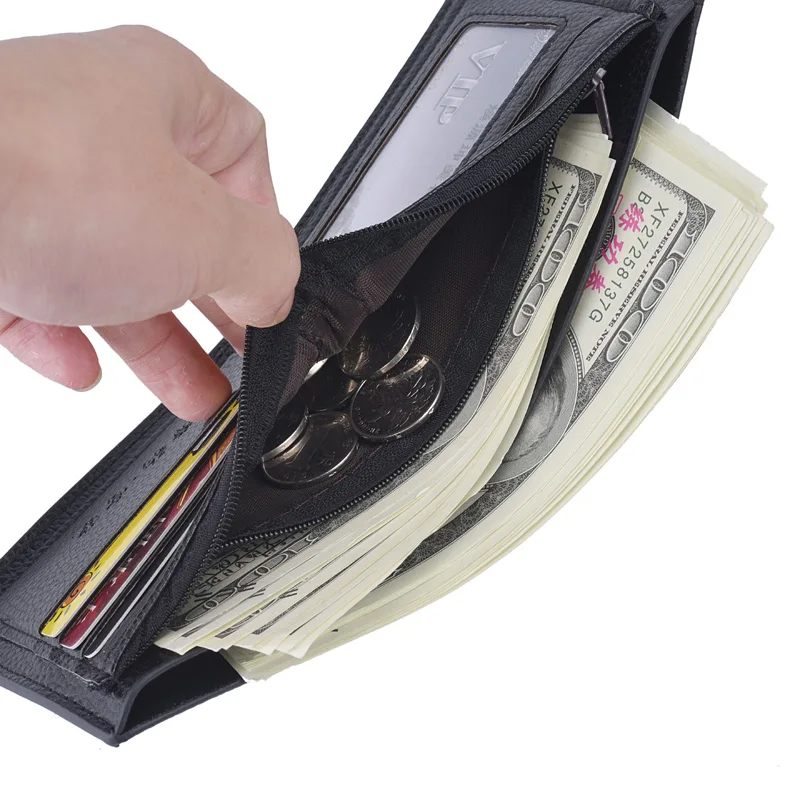 Simple men's wallet with pu leather, ultra-thin lychee pattern card holder, practical coin purse with multi-card pockets.
Simple men's wallet with pu leather, ultra-thin lychee pattern card holder, practical coin purse with multi-card pockets.