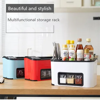 Multifunctional Storage Rack Seasoning Bottle Box Organizer Kitchen Spices Sauce Knife Holder Containers Shelves Kitchen Shelf
Multifunctional Storage Rack Seasoning Bottle Box Organizer Kitchen Spices Sauce Knife Holder Containers Shelves Kitchen Shelf