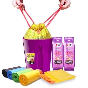 18 Pcs Bundle Garbage Bag Kitchen Garbage Plastic Bag Thicken Portable Automatic Closing Drawstring
18 Pcs Bundle Garbage Bag Kitchen Garbage Plastic Bag Thicken Portable Automatic Closing Drawstring