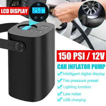 12V Wireless Portable Electric Inflatable Pump Car Tire Inflator Air Compressor for Bicycle Ball Rubber Dinghy Motorcycle Boat 
12V Wireless Portable Electric Inflatable Pump Car Tire Inflator Air Compressor for Bicycle Ball Rubber Dinghy Motorcycle Boat