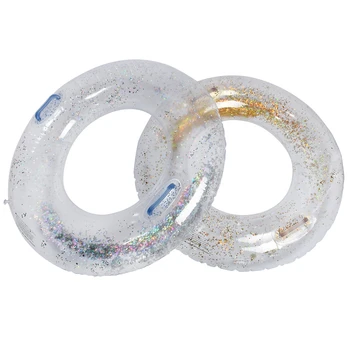 Water Fun Inflatable PVC Golden Swimming Ring Silver Thicken Beach Circle Crystal Shiny Transparent Sequin Pool Float
Water Fun Inflatable PVC Golden Swimming Ring Silver Thicken Beach Circle Crystal Shiny Transparent Sequin Pool Float