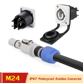 IP65 Distinguishing Power in and Out Male Plug Female Socket Solar Panel 3 Pin Wapterproof Connectors for Audio Video Equipment 
IP65 Distinguishing Power in and Out Male Plug Female Socket Solar Panel 3 Pin Wapterproof Connectors for Audio Video Equipment