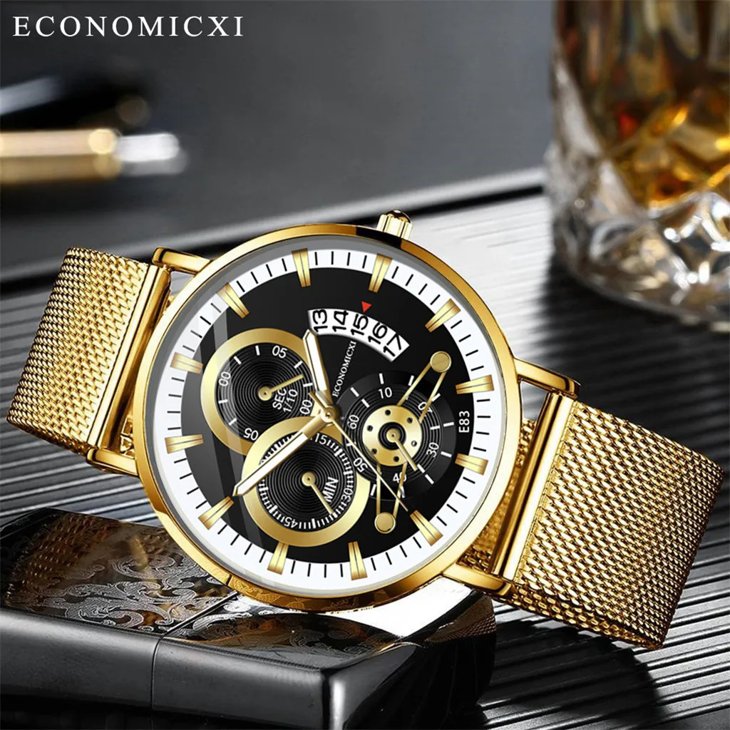 Fashion Simple Stainless Steel With Luminous Small Dial Men's Quartz Watch Relogio Masculino Watch Reloj Hombre Bayan Kol Saati
Fashion Simple Stainless Steel With Luminous Small Dial Men's Quartz Watch Relogio Masculino Watch Reloj Hombre Bayan Kol Saati