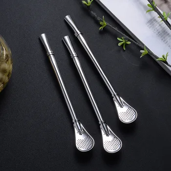Stainless Steel Drinking Straw Spoon Tea Filter Mate Tea Straws Reusable Tableware Bar Kitchen,Dining & Bar 
Stainless Steel Drinking Straw Spoon Tea Filter Mate Tea Straws Reusable Tableware Bar Kitchen,Dining & Bar