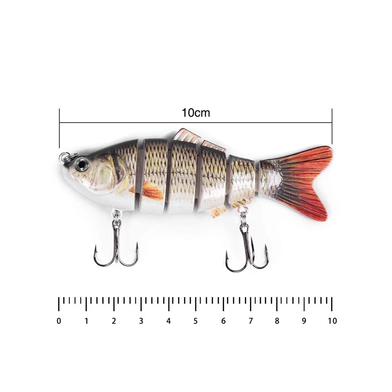 2 Pack Lifelike Fishing Lures Bass Lures with 6 Multi Jointed Swimbait for Bass Trout Freshwater Saltwater
2 Pack Lifelike Fishing Lures Bass Lures with 6 Multi Jointed Swimbait for Bass Trout Freshwater Saltwater