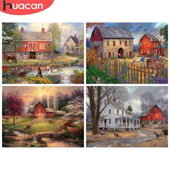 HUACAN Diamond Painting Full Square New Arrival House Picture Of Rhinestones Mosaic Farmhouse Home Decor Diamond Art
HUACAN Diamond Painting Full Square New Arrival House Picture Of Rhinestones Mosaic Farmhouse Home Decor Diamond Art
