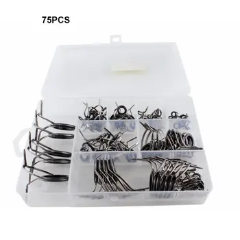 75pcs Mixed Stainless Steel Guide Ring Fishing Accessories Fishing Rod Wire Ring Tip Set Kit Strong DIY Eye Rings for Lure R
75pcs Mixed Stainless Steel Guide Ring Fishing Accessories Fishing Rod Wire Ring Tip Set Kit Strong DIY Eye Rings for Lure R