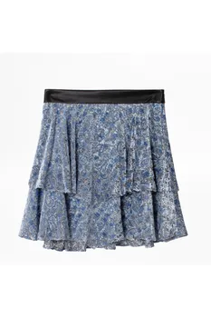 French romantic temperament blue flocking velvet cake skirt women blue skirt short with ruffles printed burnout velvet
French romantic temperament blue flocking velvet cake skirt women blue skirt short with ruffles printed burnout velvet