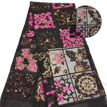 Sequins Lace Fabric High Quality African French Tulle Lace Fabric Embroidery Sequins Lace for Nigeria Party Dress
Sequins Lace Fabric High Quality African French Tulle Lace Fabric Embroidery Sequins Lace for Nigeria Party Dress