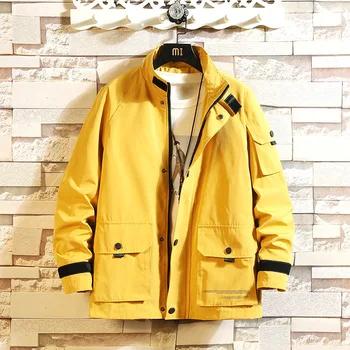 #2463 Autumn Long Sleeve Loose Jackets Coats For Men Plus Size Yellow Green Black Khaki Jacket Coat Male Front Pockets Outwear
#2463 Autumn Long Sleeve Loose Jackets Coats For Men Plus Size Yellow Green Black Khaki Jacket Coat Male Front Pockets Outwear
