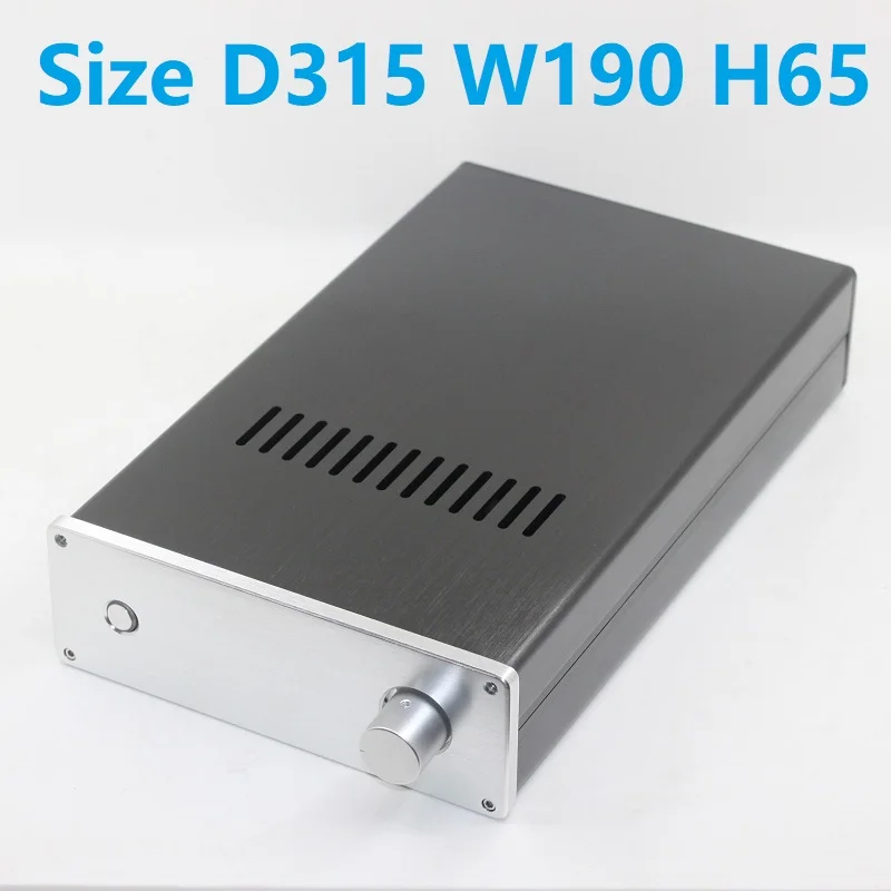 D315 W190 H65 DAC усилитель КОРПУСА КНОПКА алюминиевого корпуса источник питания DIY