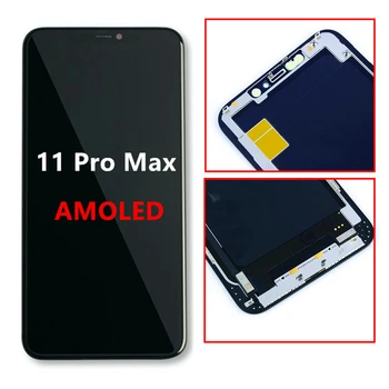 AAA+ Grade AMOLED Screen for iPhone 11 Pro Max 3D Touch LCD Display Digitizer Assembly Replacement Screen Black
AAA+ Grade AMOLED Screen for iPhone 11 Pro Max 3D Touch LCD Display Digitizer Assembly Replacement Screen Black