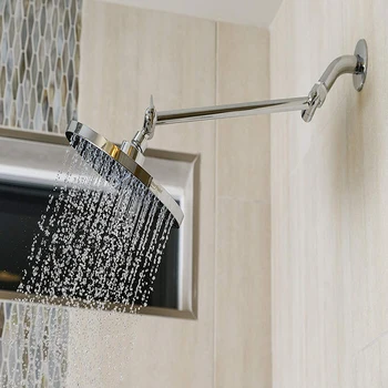 Metal Shower Arm Connecting Rod Adjustable Elbow Shower Rotating Arm Bracket With Gear Extension Rod Bathroom Accessories
Metal Shower Arm Connecting Rod Adjustable Elbow Shower Rotating Arm Bracket With Gear Extension Rod Bathroom Accessories