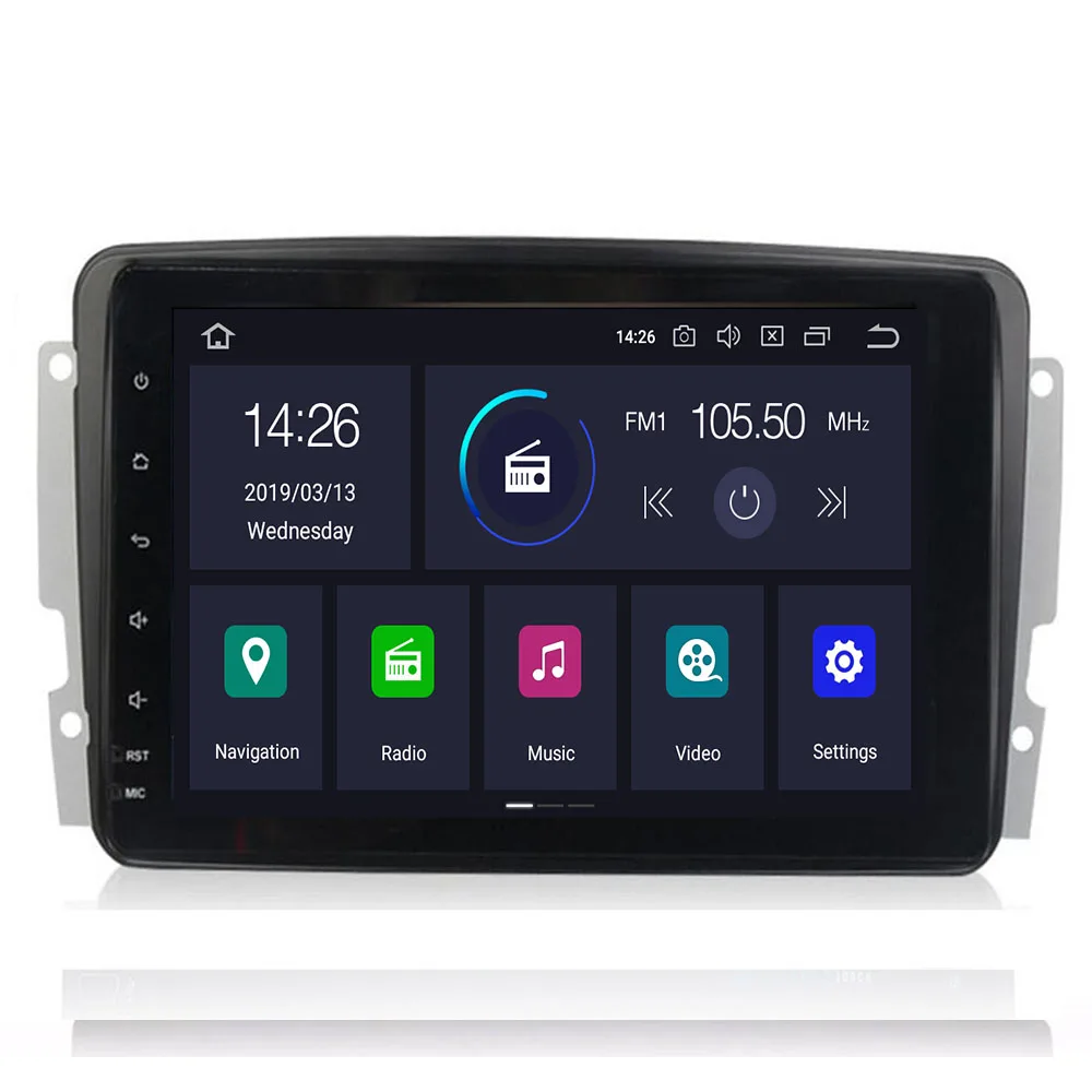 4G + 64G Android 10 In Dash Car Stereo Redio DVD плеер для Mercedes/Benz/W209/W203/M/ML/W163/Viano/W639/Vito GPS