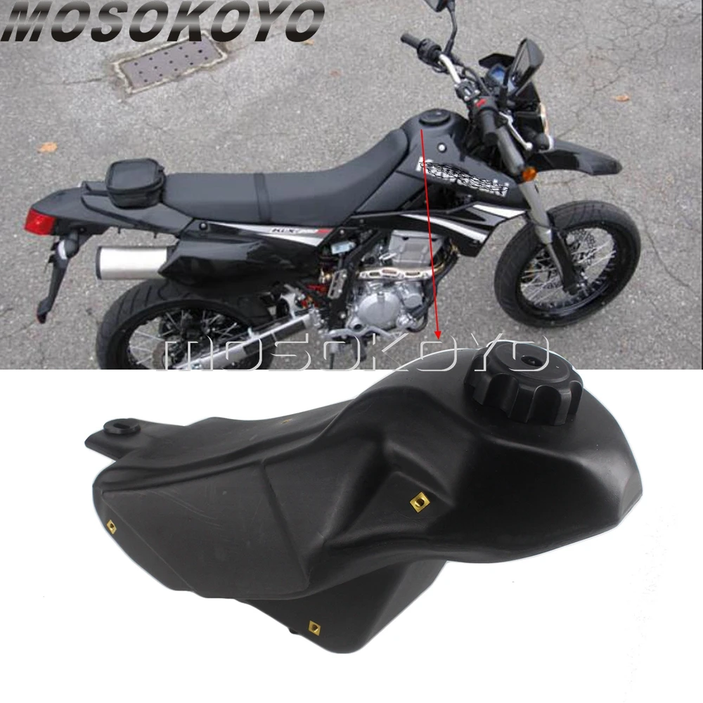 Для KAWASAKI KLX250SF 2009 Supermoto Enduro масляные топливные баки Мотокросс черный газовый бак