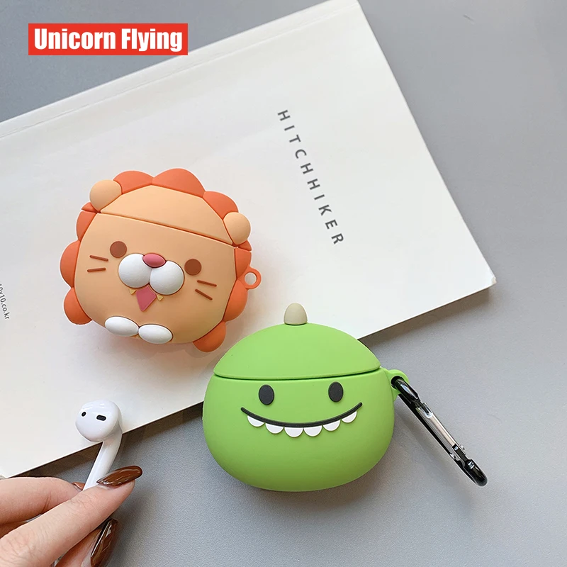 LinXiang Cute Cartoon 3D Lionet Little Monsters Dinosaur Bluetooth Earphone Silicone Protective Case For Apple Airpods 1 2
LinXiang Cute Cartoon 3D Lionet Little Monsters Dinosaur Bluetooth Earphone Silicone Protective Case For Apple Airpods 1 2